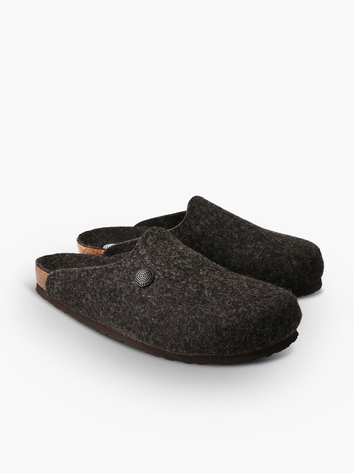 Chaussons sabots en matières recyclées | marron "helsinki monochrome brown"