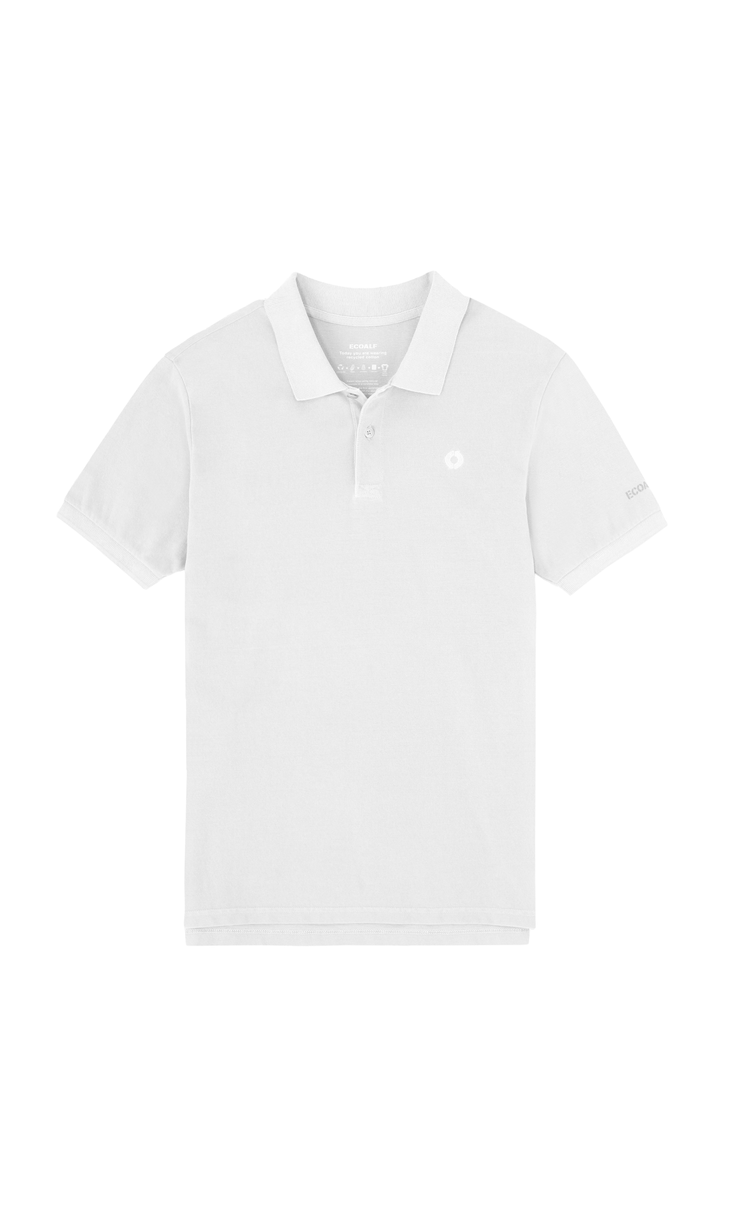 Polo piqué blanc en coton bio - Ted regular