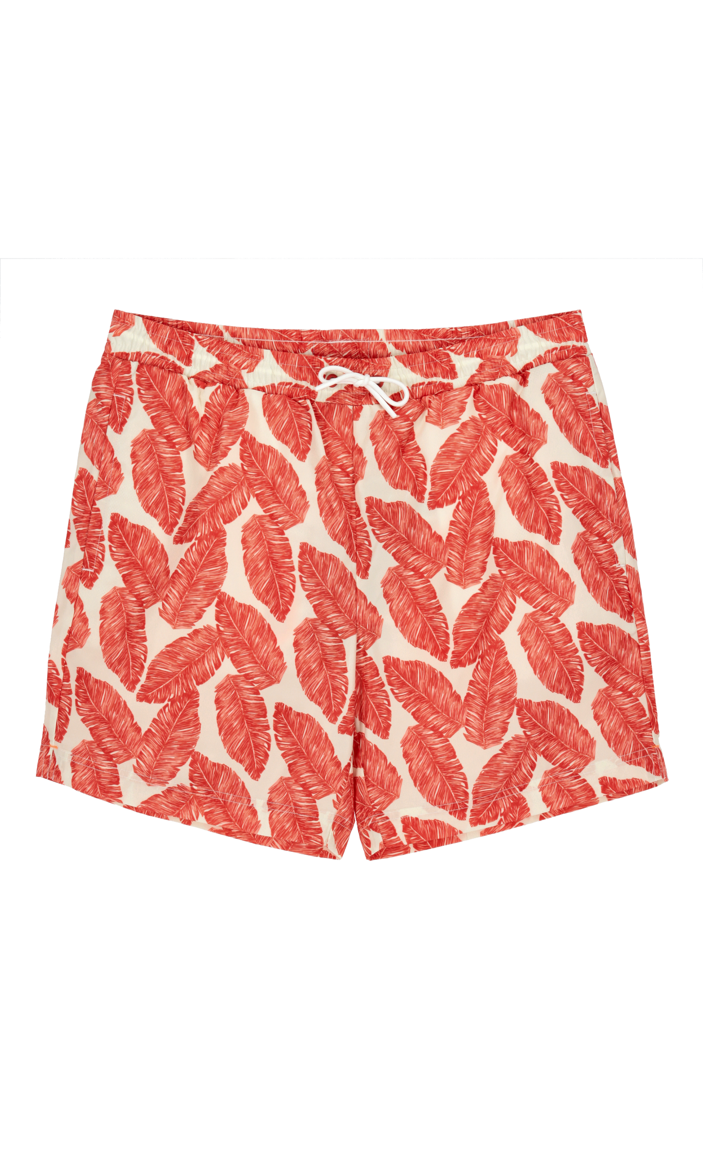 Short de bain à motifs corail recyclé