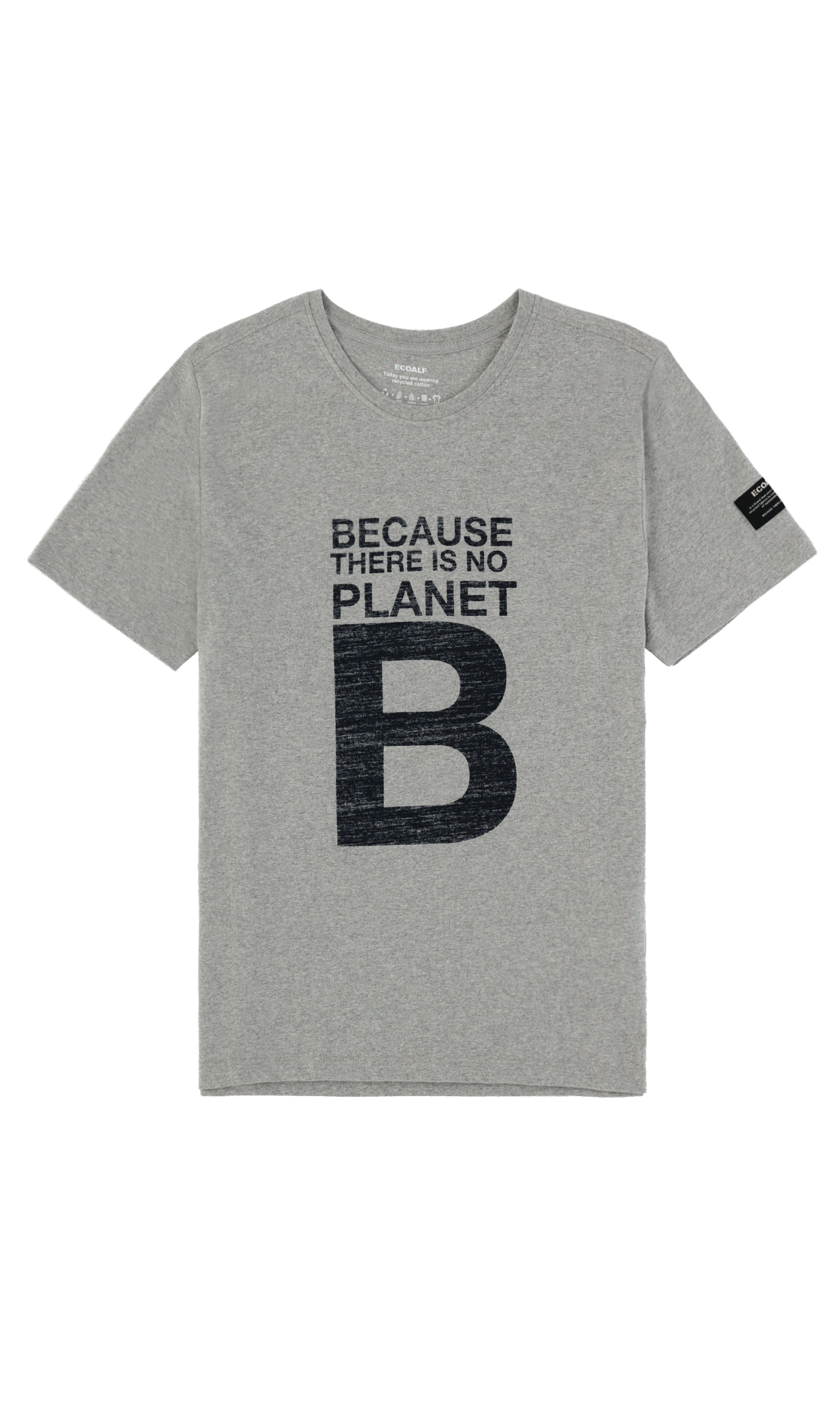 T-shirt gris clair à imprimés en coton bio - Nataal