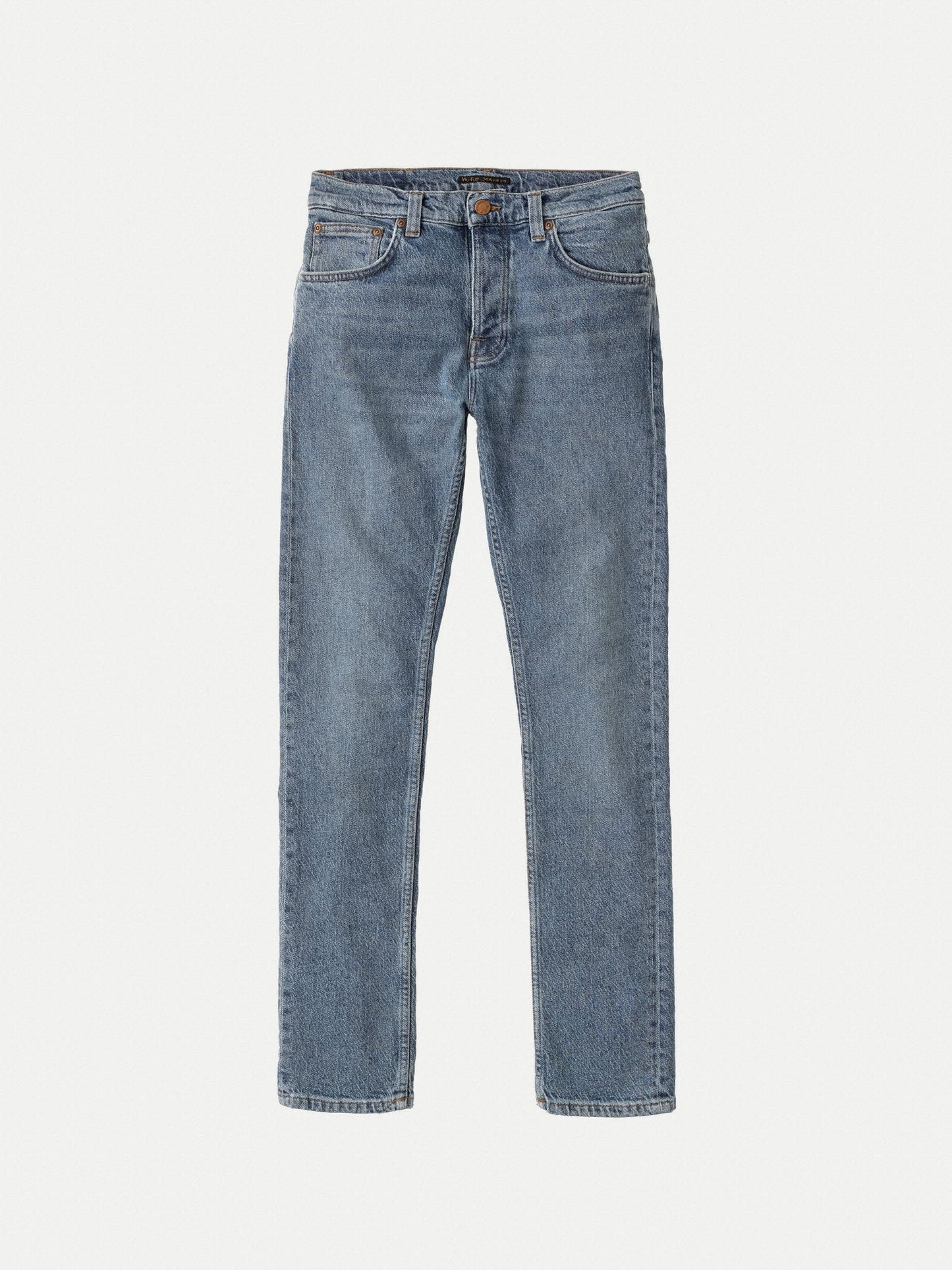 Jean slim bleu clair en coton bio - Grim Tim Blue Age