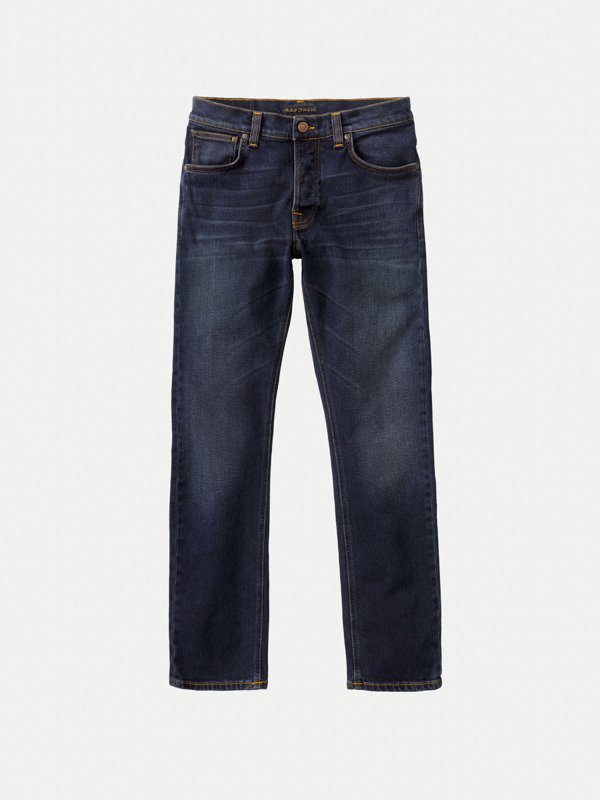 Jean slim bleu foncé en coton bio - Grim Tim ink navy