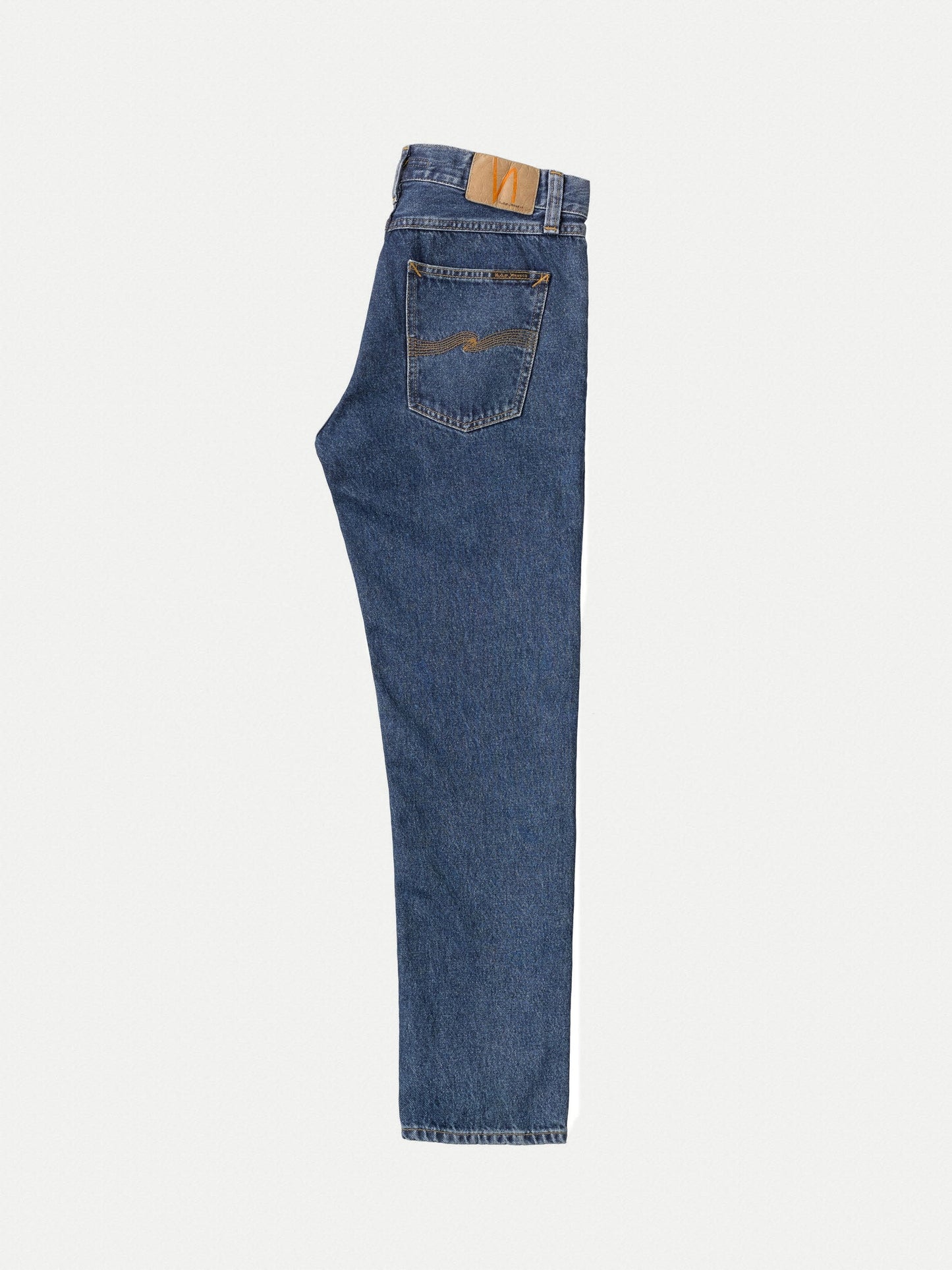 Jean droit en coton bio | bleu "gritty jackson 90s stone"