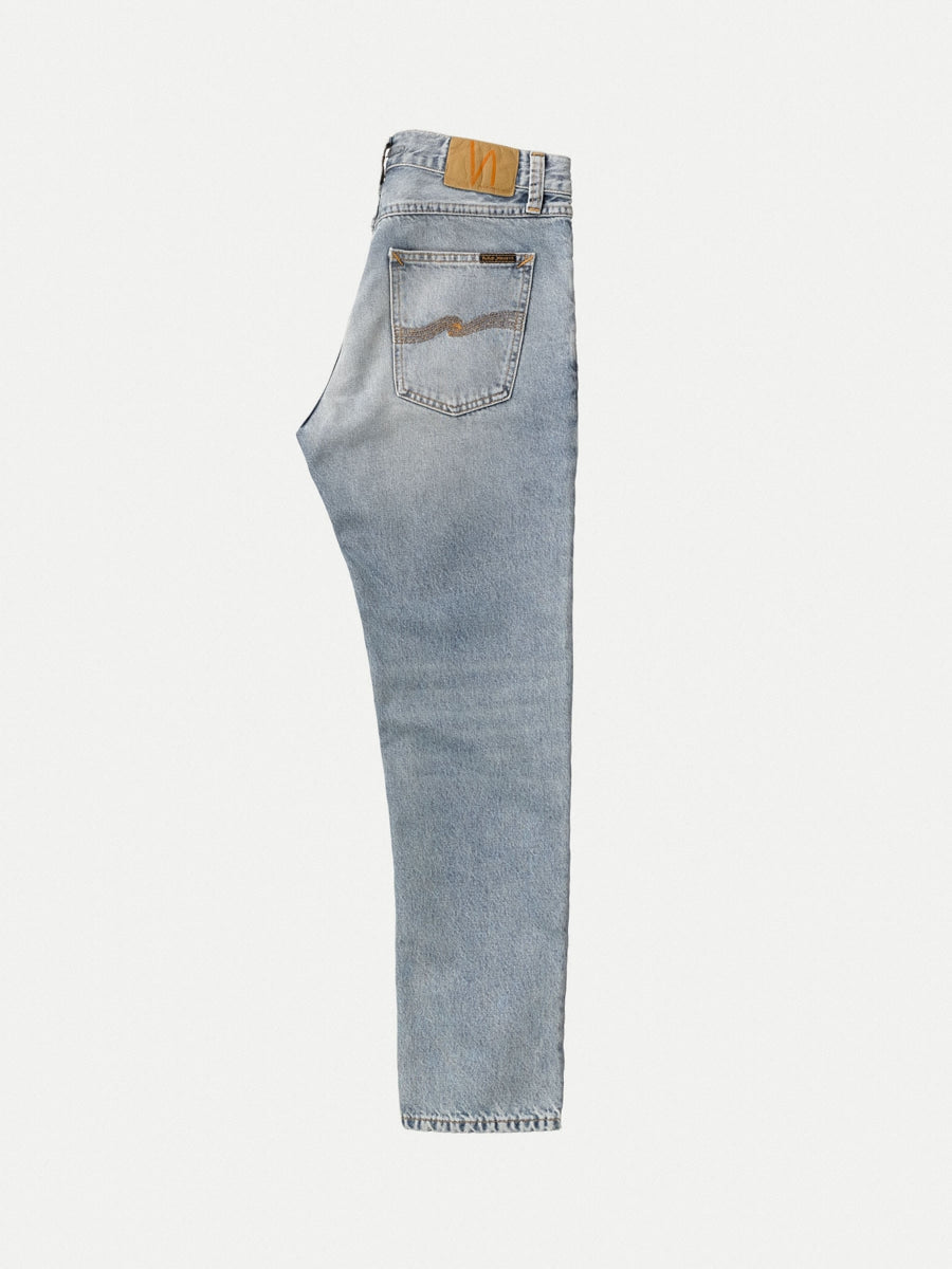 Jean droit bleu en coton bio - Gritty Jackson Dry light depot