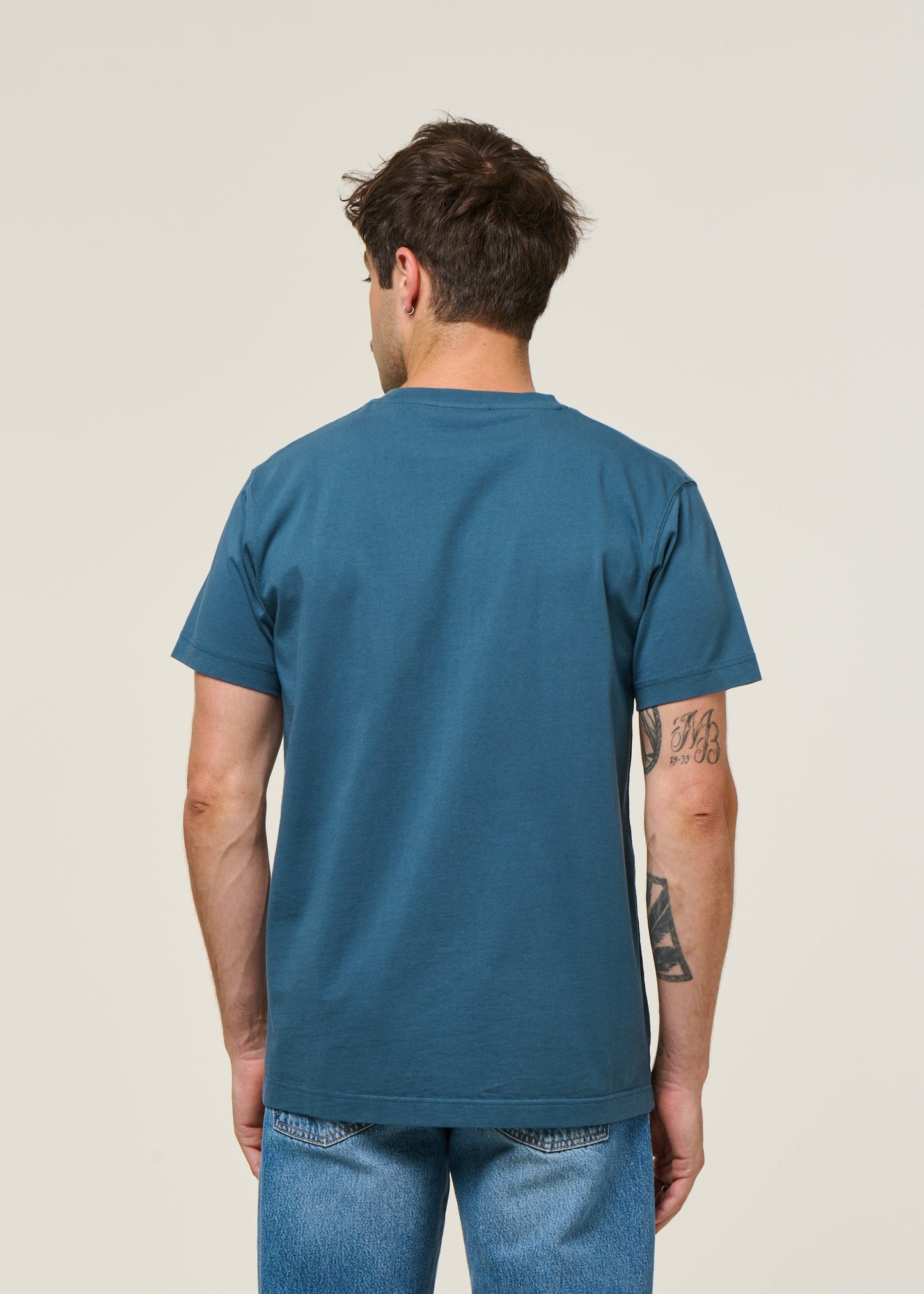 t-shirt en coton bio | bleu