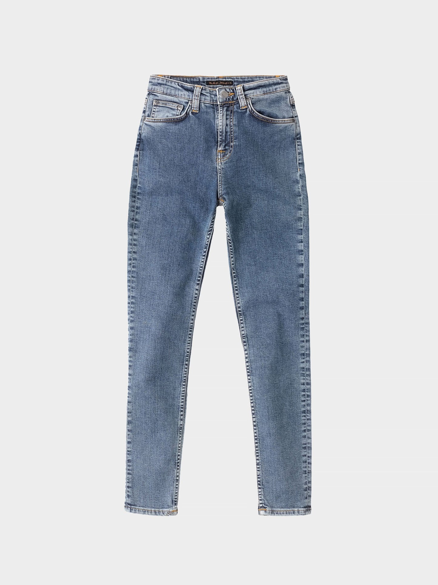 Jean skinny taille haute bleu délavé - hightop tilde blue sun