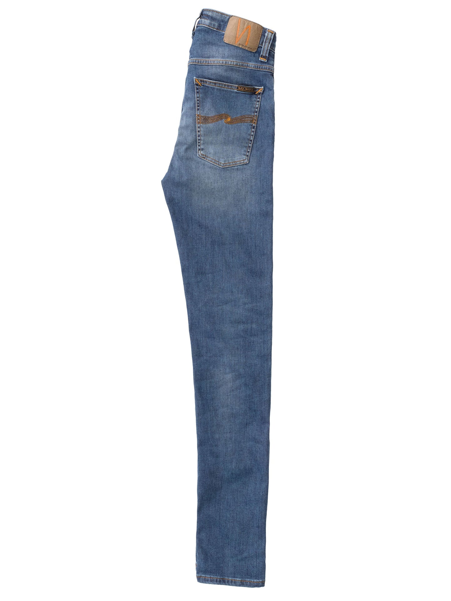 Jean skinny taille haute bleu délavé en coton bio - Hightop Tilde blue stellar