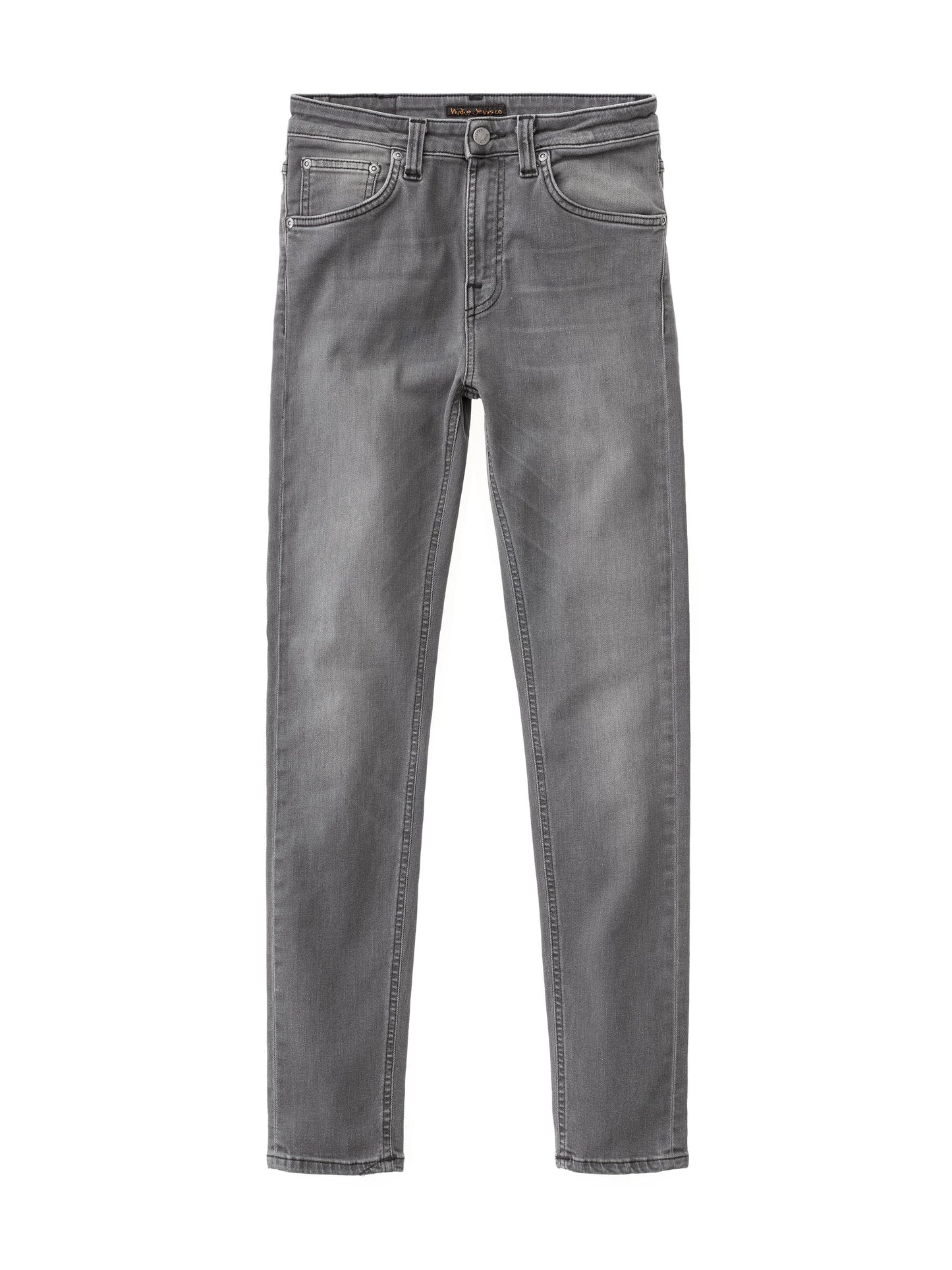 Jean skinny taille haute gris délavé en coton bio - Hightop Tilde grey wash