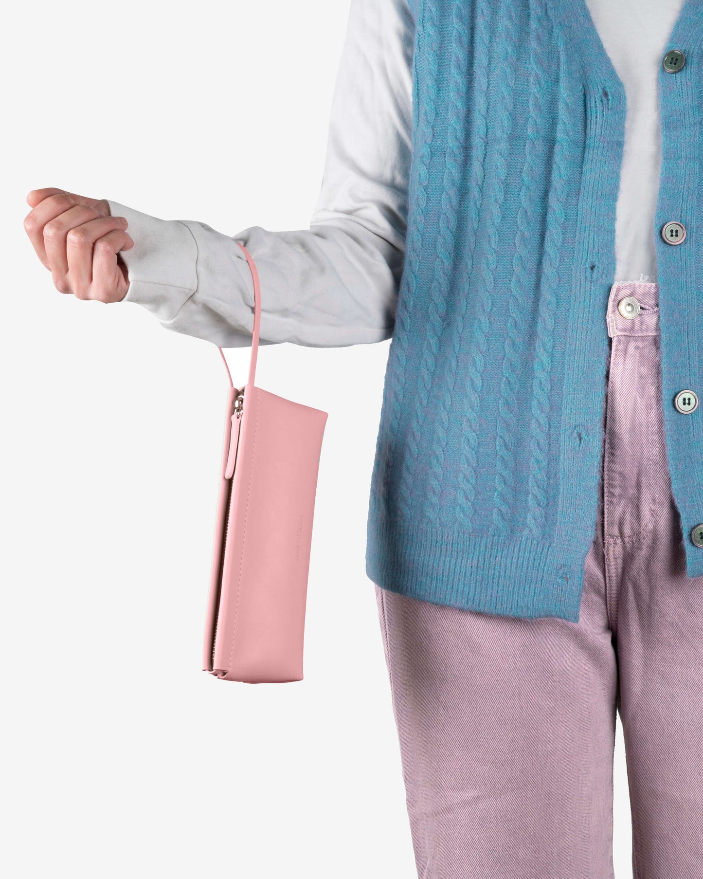 Trousse rose en matières recyclées - pencil pouch pink