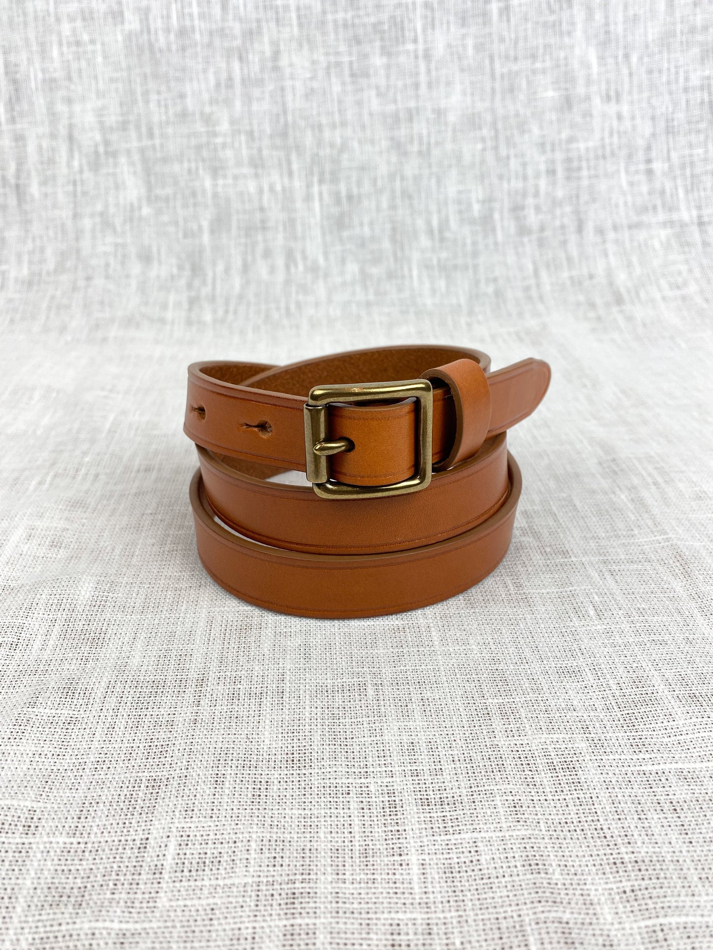 Ceinture en cuir 202 | marron "COGNAC"