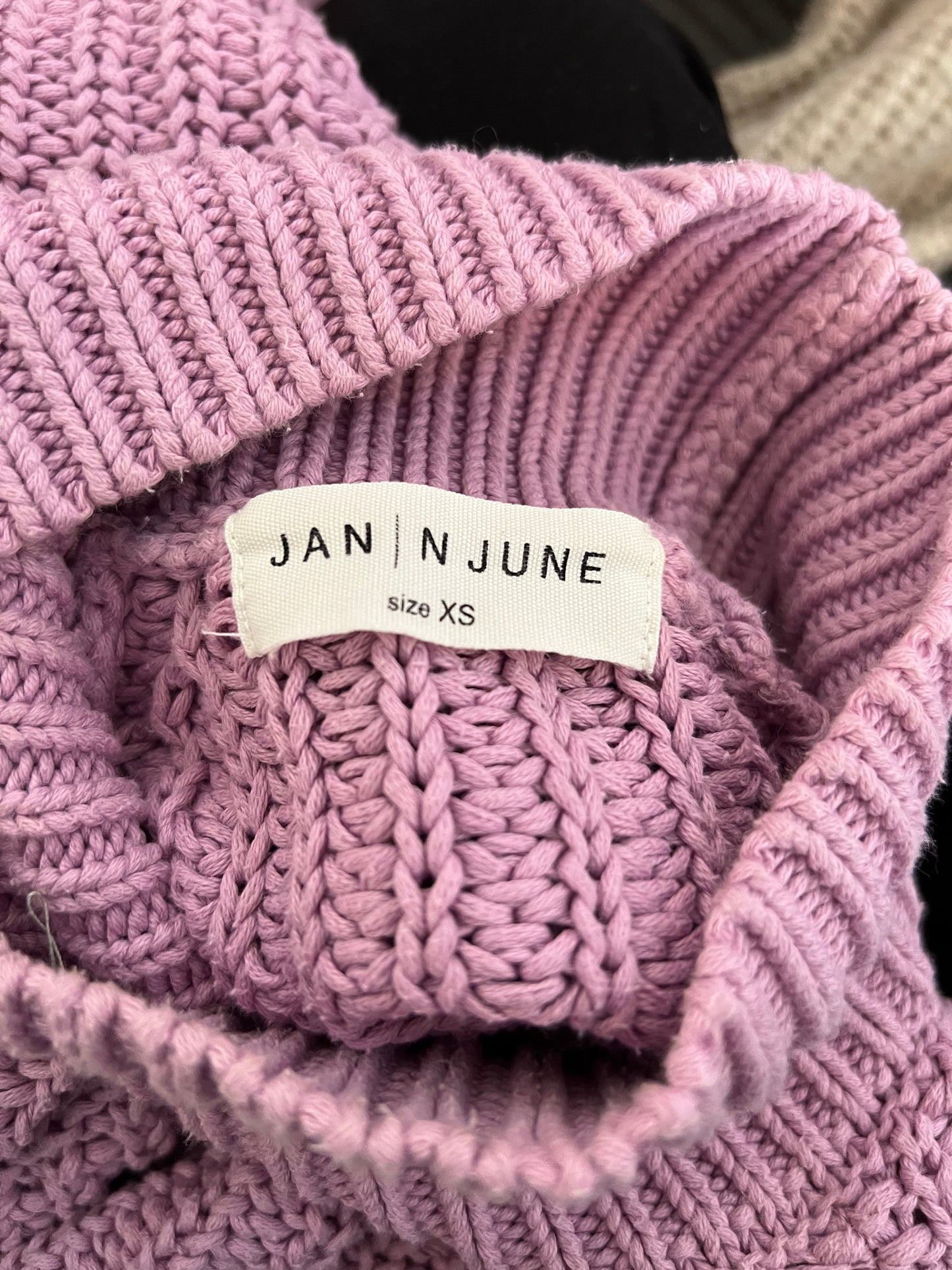 Pull maille oversize en coton bio | Rose 'ola orchid'