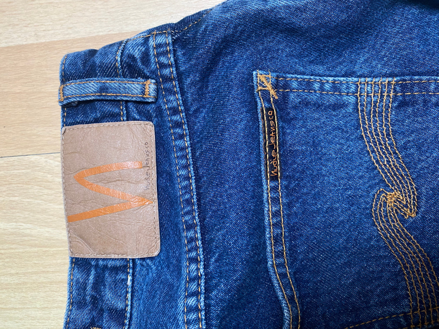 Jean mom en coton bio | bleu 'breezy britt morning soul'