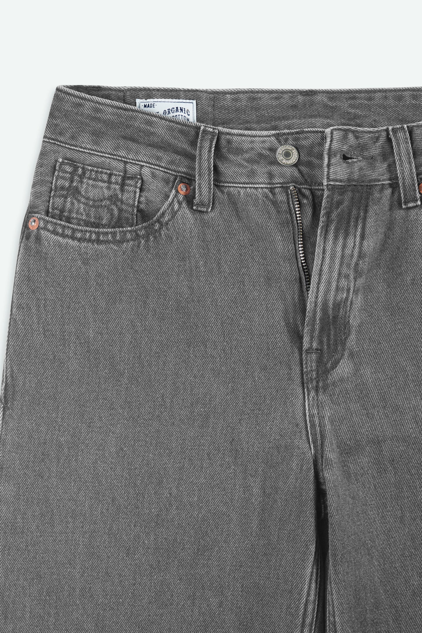 Jean évasé en coton bio | gris "jane - north bungee cord wd"