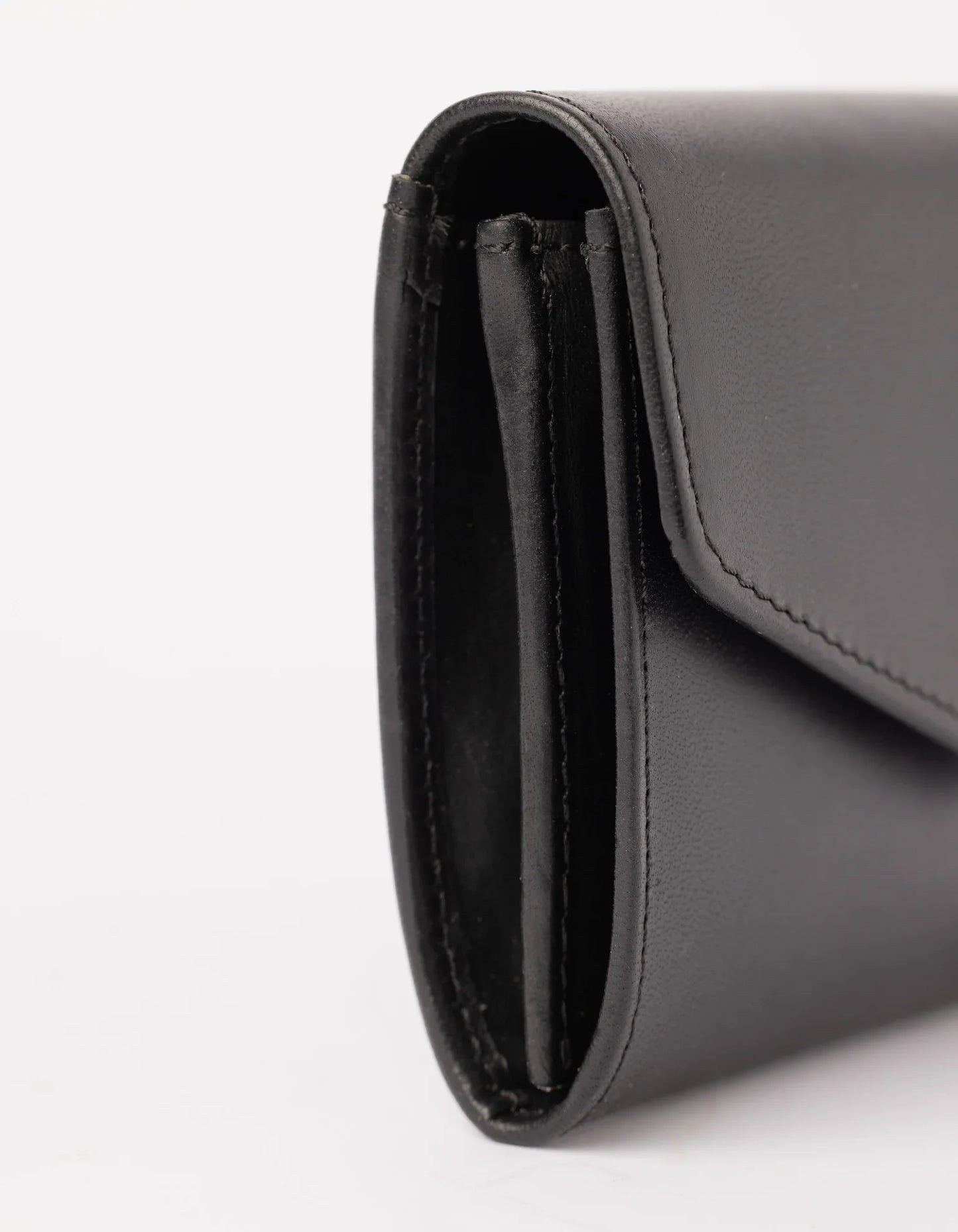Portefeuille en cuir certifié | noir "jo's purse black leather"