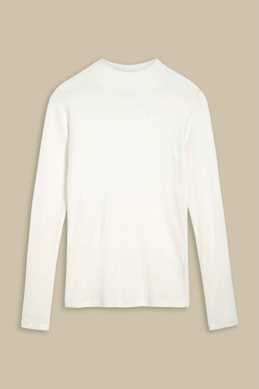 T-shirt manches longues en coton bio | Écru "jacobina off white"