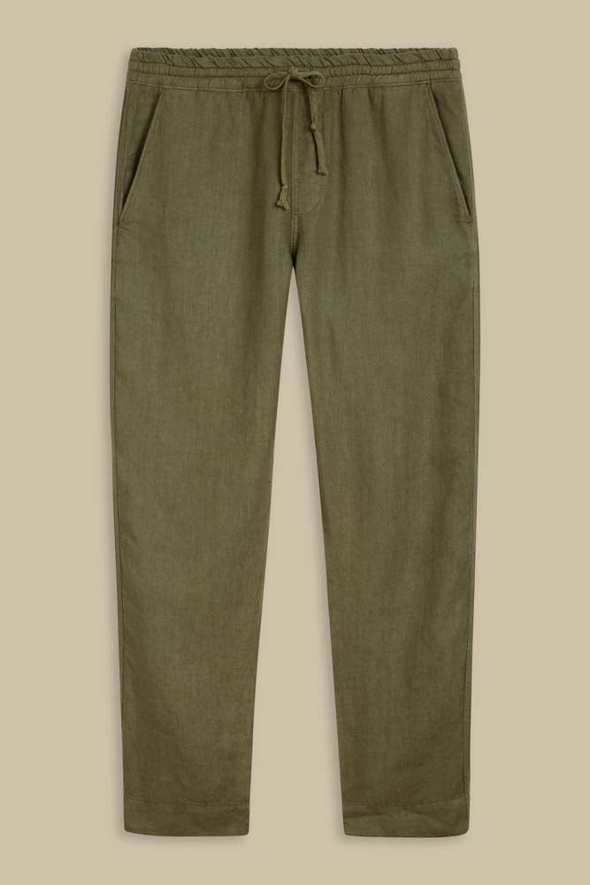 Pantalon ample vert en lin - martin