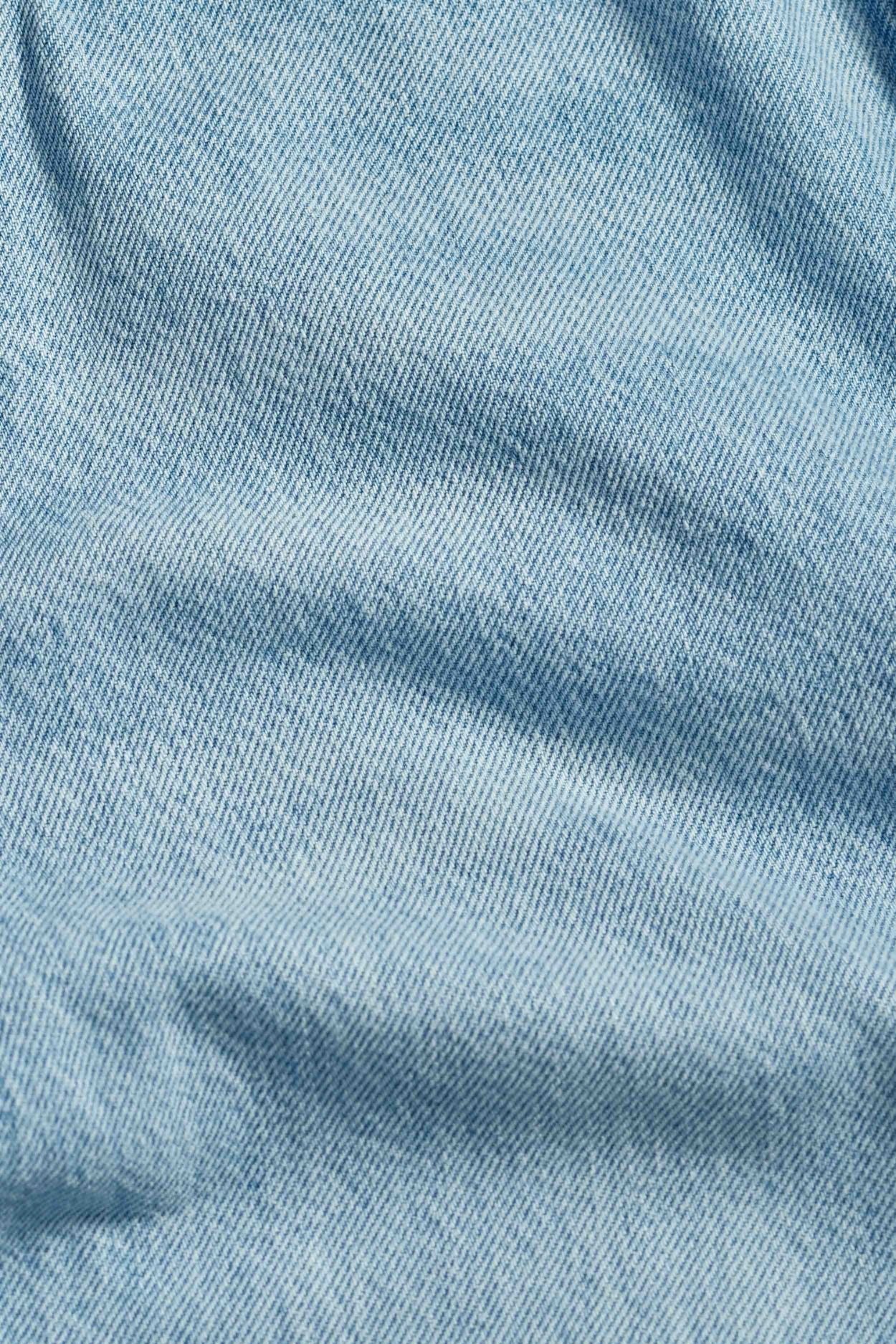 Short en denim de coton bio | bleu délavé "liora short blue reef super light used"