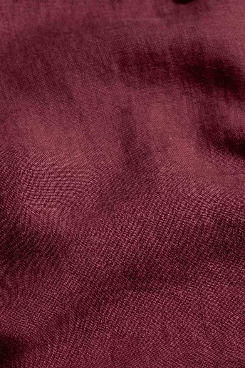 Surchemise en lin | Bordeaux "wanda ruby wine"