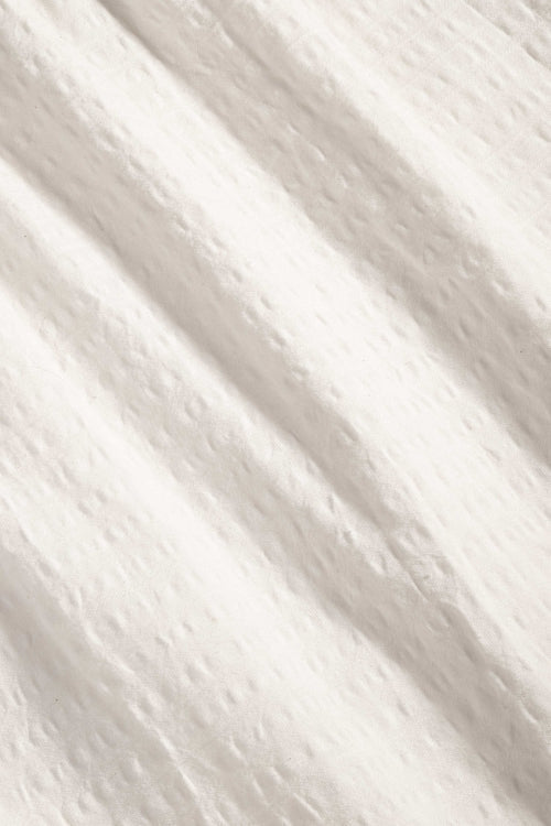 Robe longue à bretelles en coton bio | écru "jito off white"