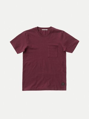 T-shirt figue avec poche en coton bio - kurt