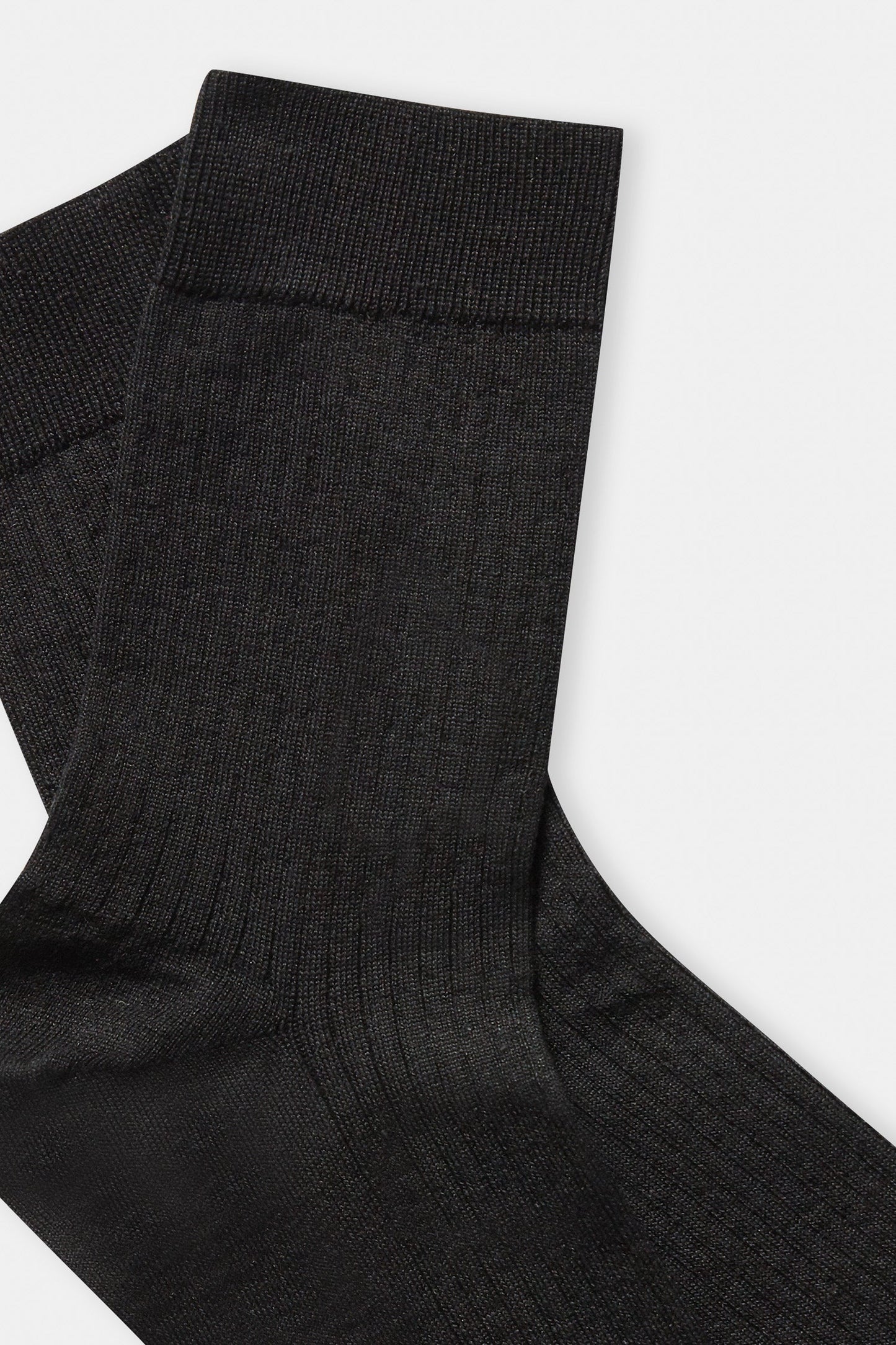 Chaussettes en lin et coton bio | Noir "linen socks black"