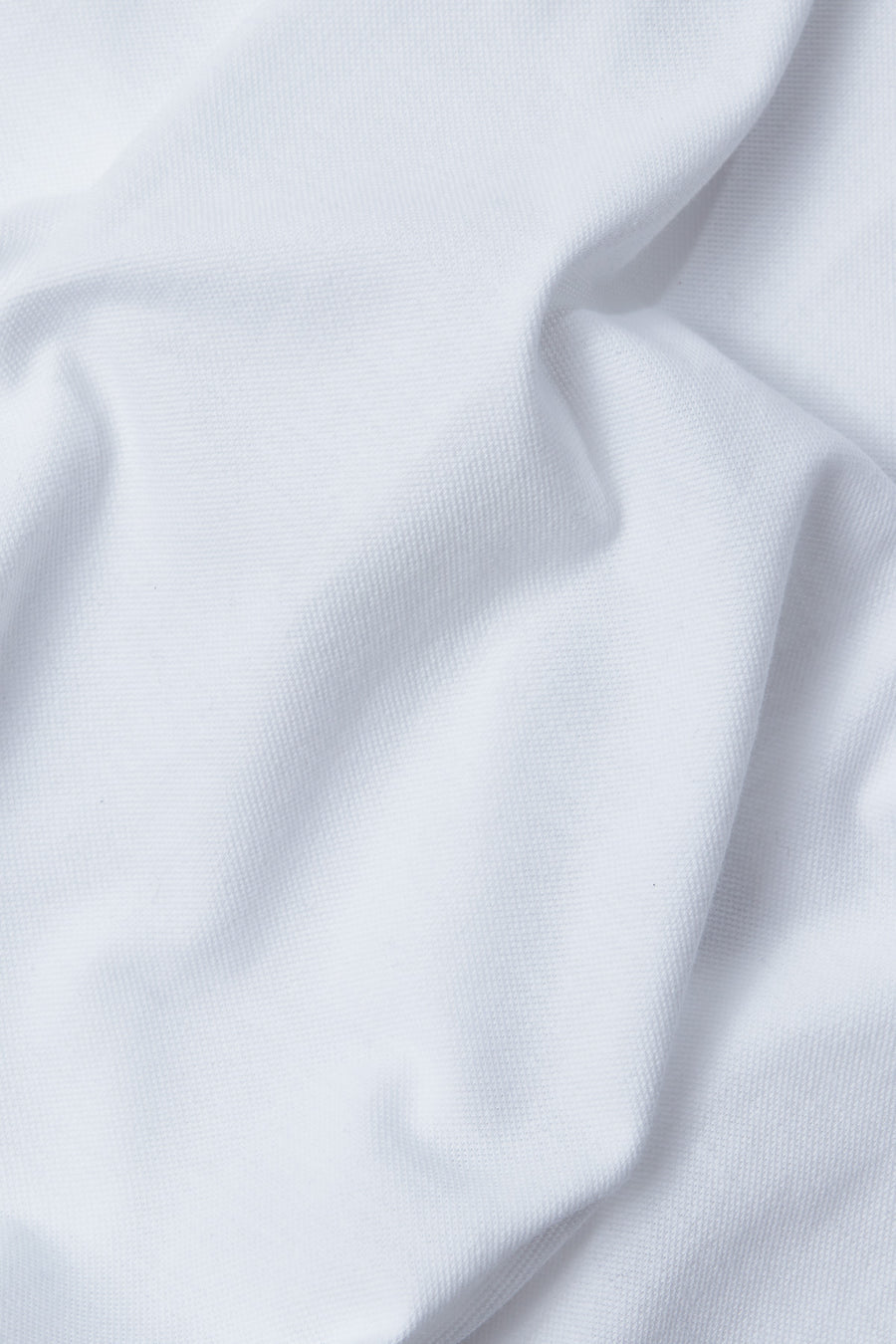 T-shirt en coton bio piqué | blanc "liron eco pique white"