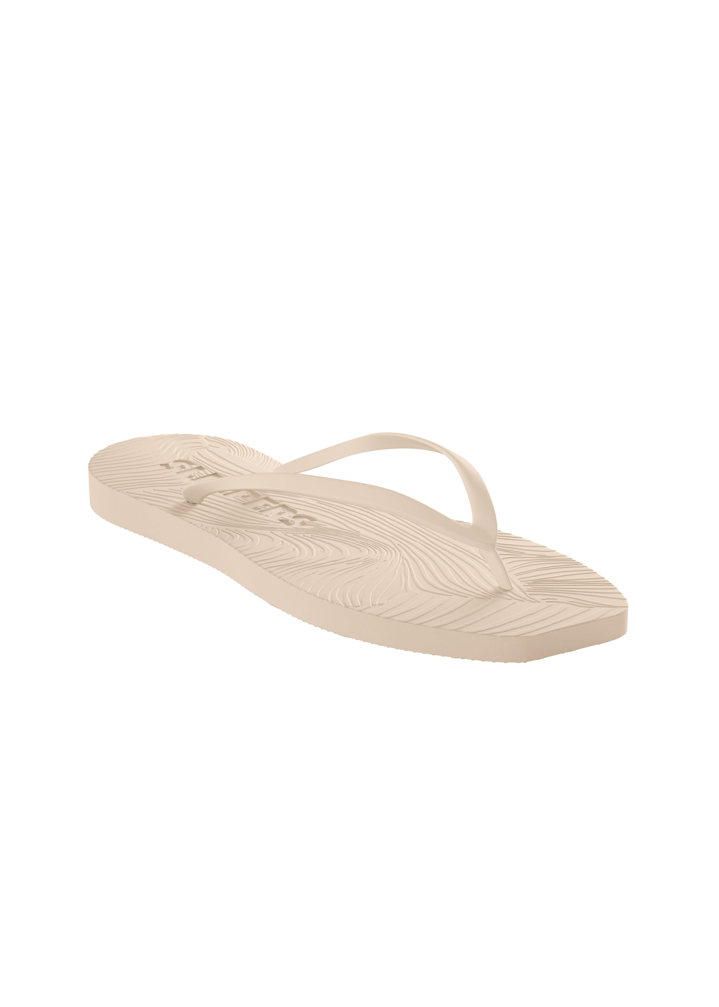 tongs en caoutchouc naturel | beige "Tapered eggnog clear trans" | Eggnog-clear-trans
