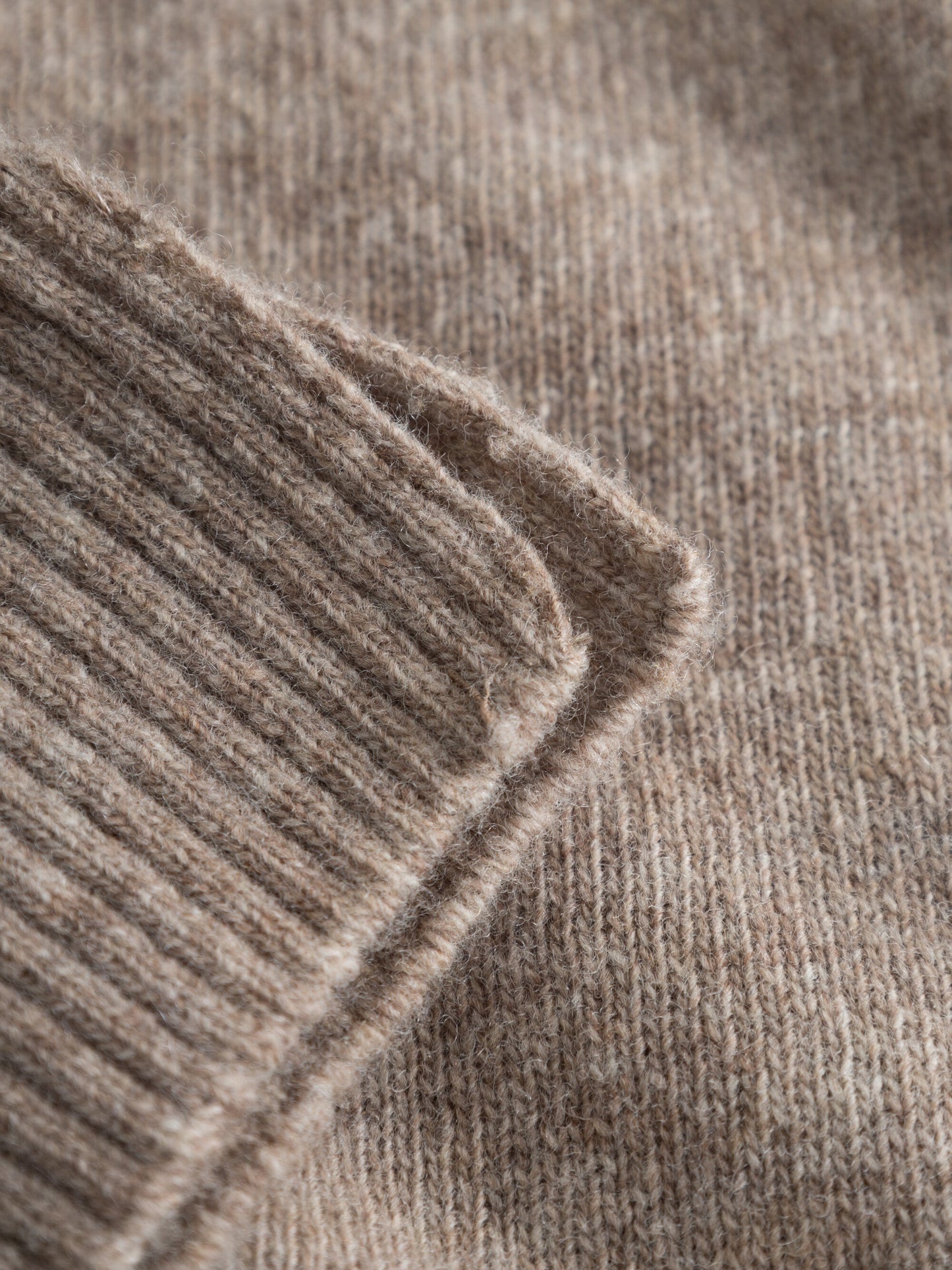 Pull sans manches en laine certifiée | beige "lambswool vest kelp melange"