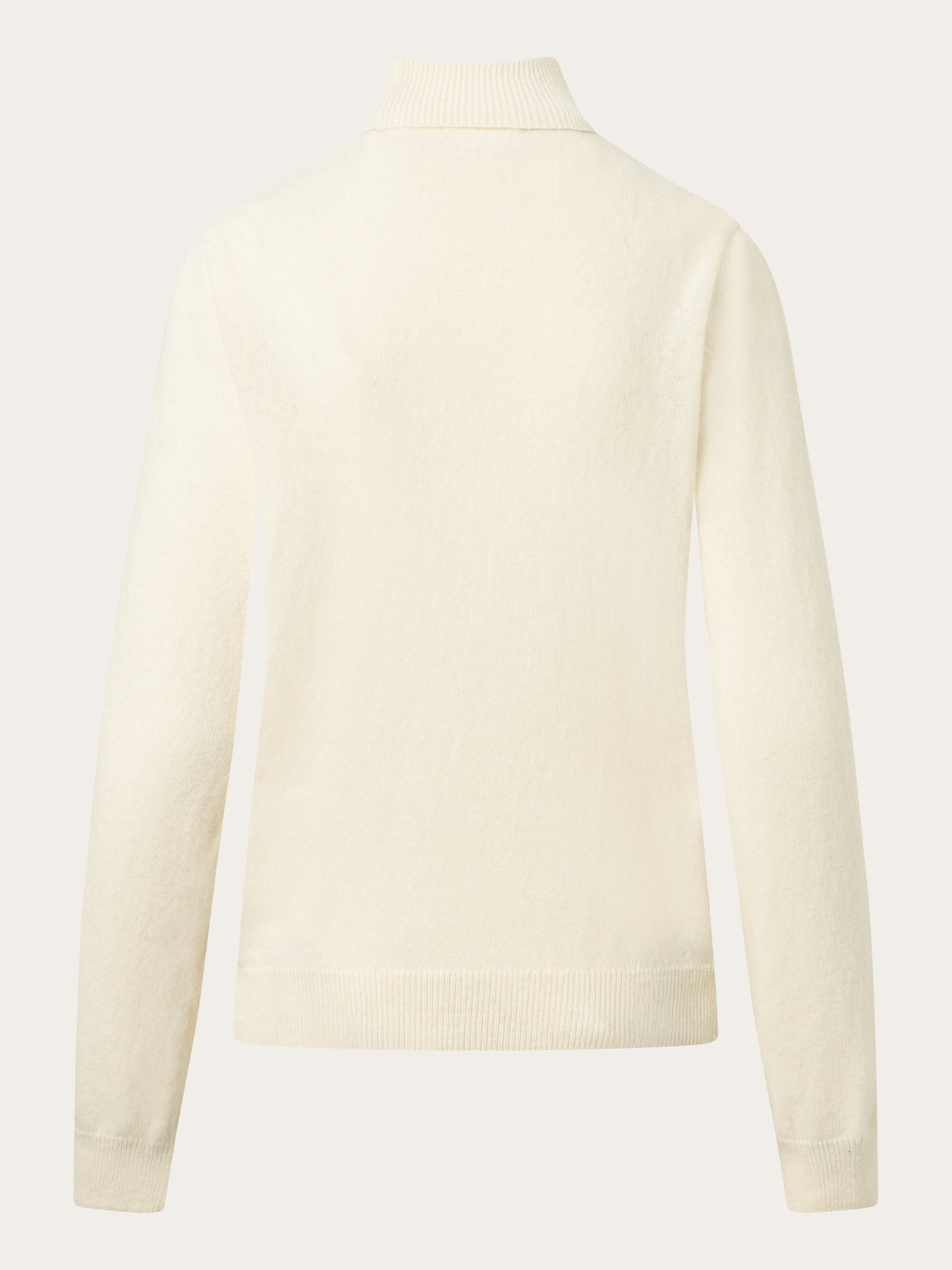 Pull col roulé en laine certifiée | Écru "lambswool roll neck buttercream"