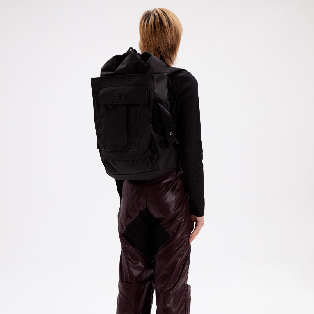 Sac à dos noir recyclé - Blok Medium conctruct