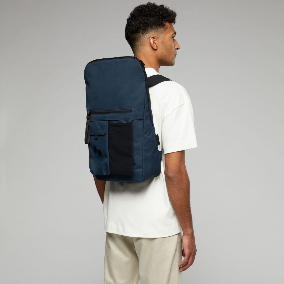 Sac à dos bleu recyclé - Klak construct blue
