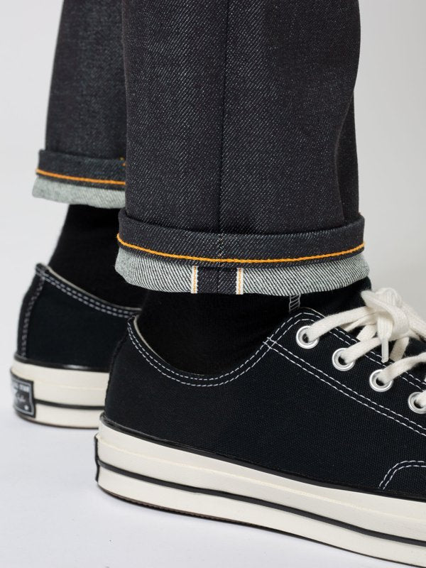 Jean slim brut en coton bio - lean dean dry japan selvage