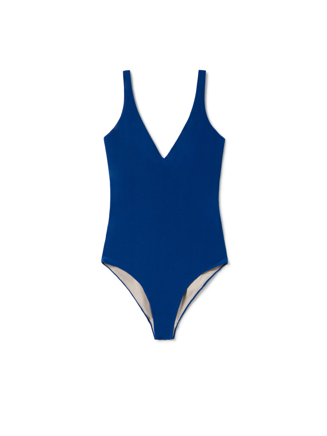 Maillot une pièce en polyester recyclé | bleu "Leygues - cobalt blue"