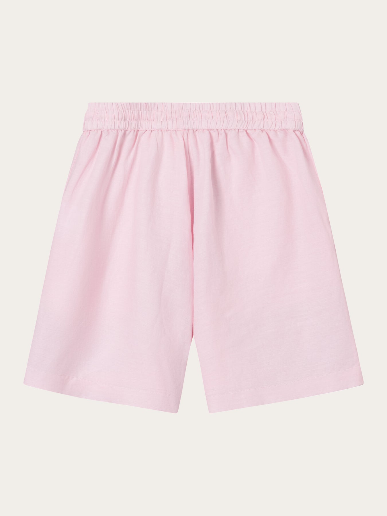Short rose en lin bio et tencel - linen shorts parfait pink
