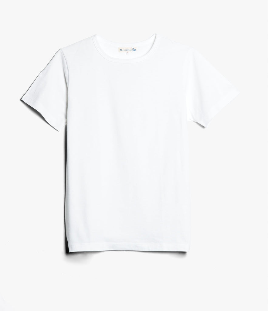 T-shirt uni en coton biologique | blanc "men’s loopwheeled t-shirt 01 white""
