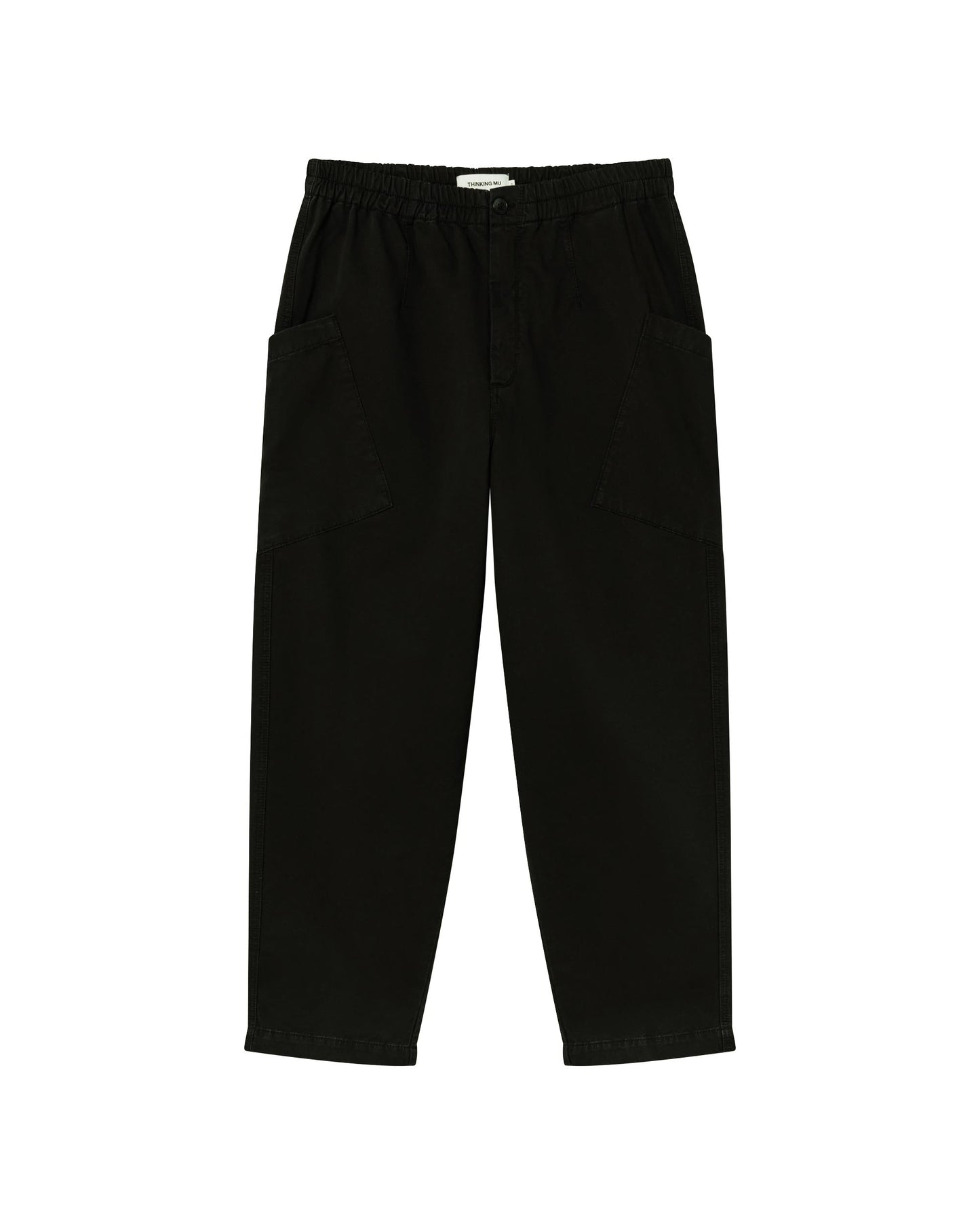 Pantalon large cargo en coton bio | Noir "black max pants"