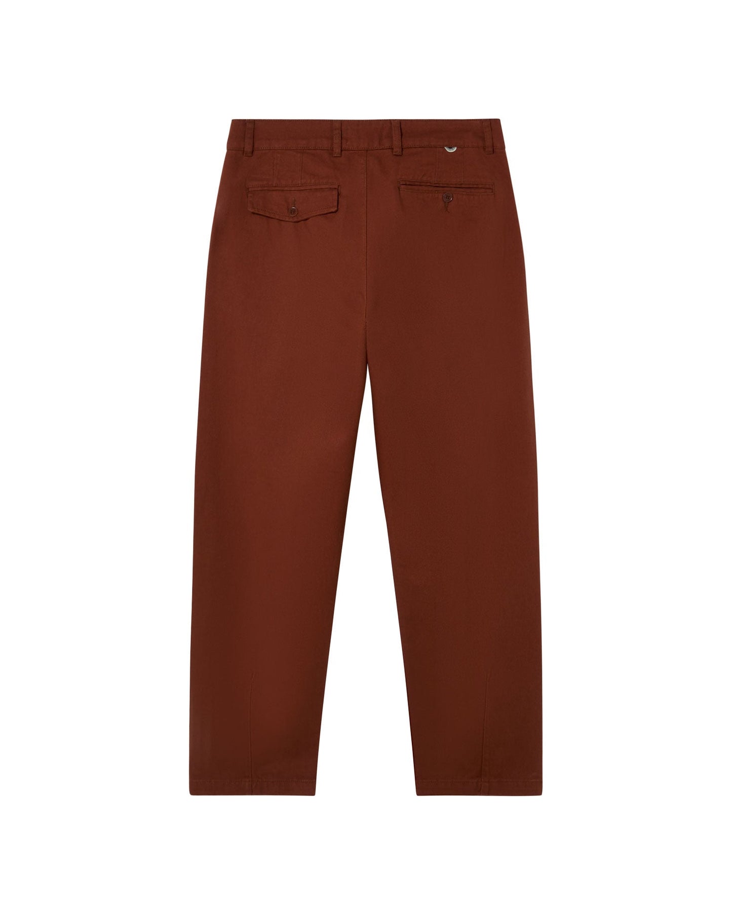 Pantalon fuselé en coton bio | marron "toasted wotan pants brown"