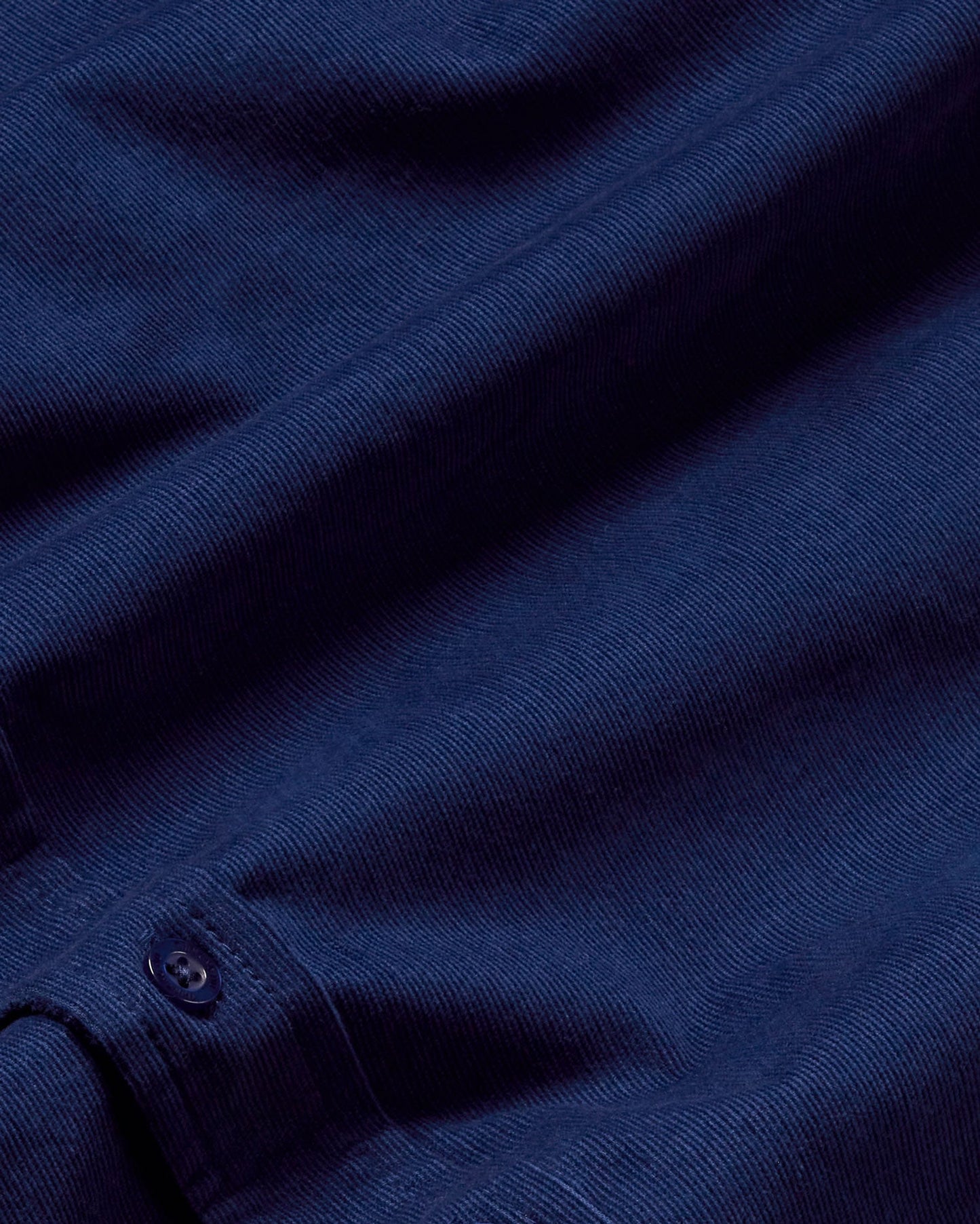 Chemise en coton bio | bleu "deep blue microcorduroy ant shirt"