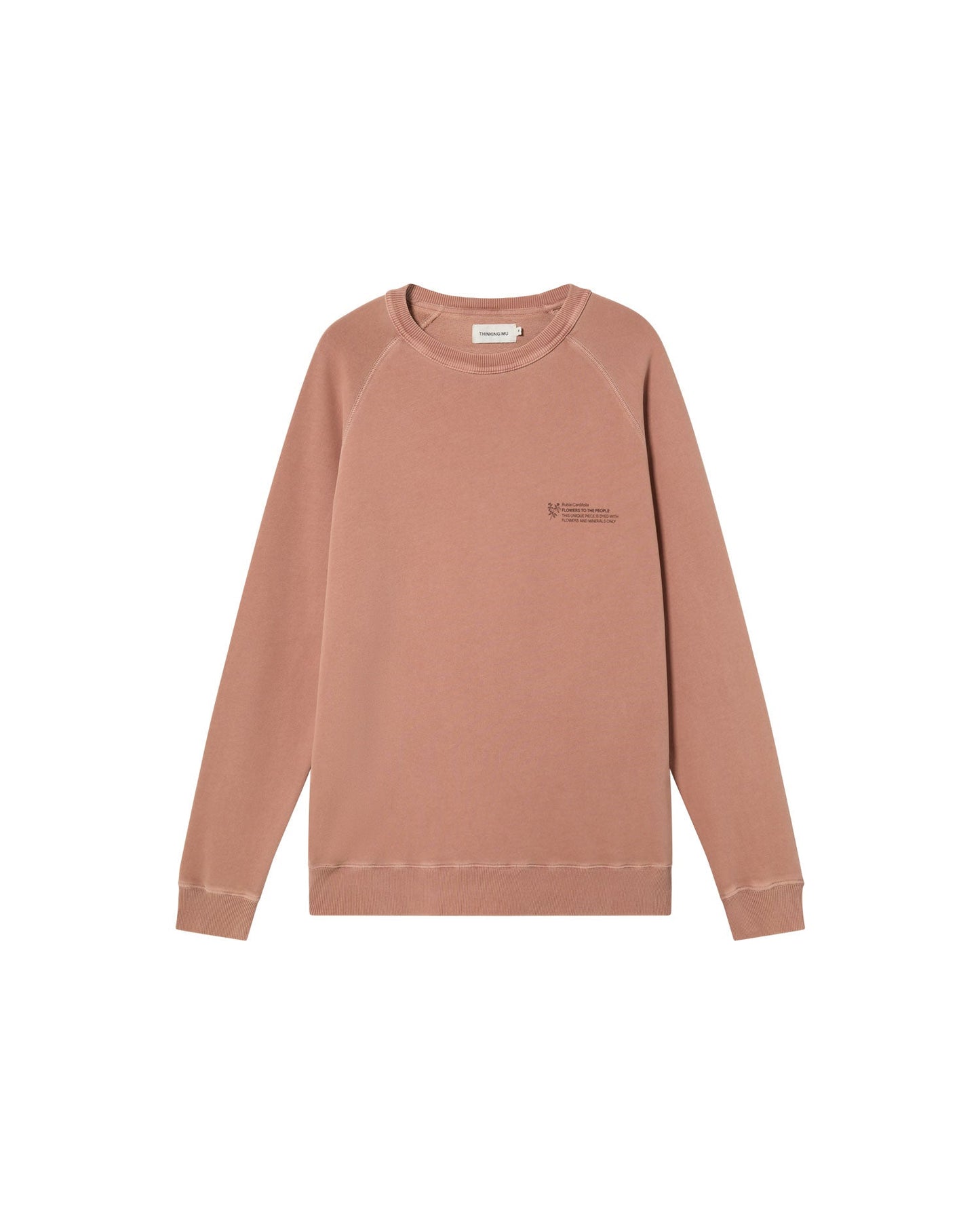 Sweat en coton bio | rose "rubia cardifolia ftp sweatshirt red"