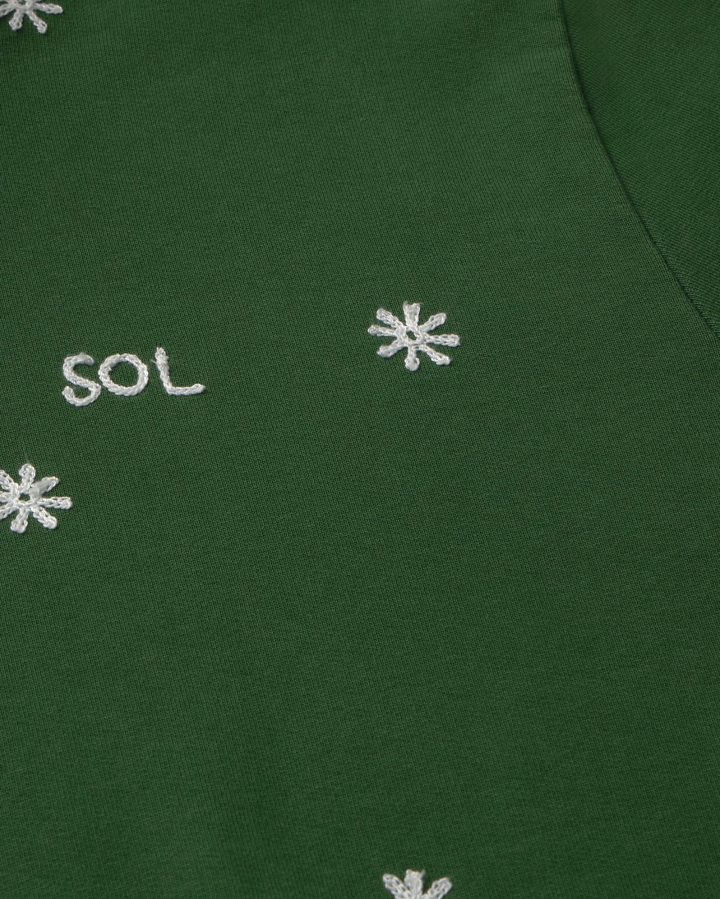 Sweat en coton biologique | vert "Solsol dill simon sweatshirt - green"
