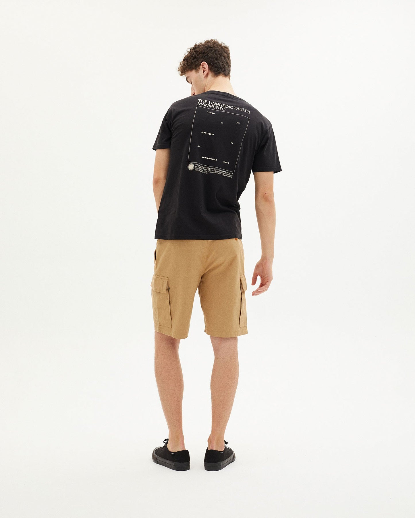 Short cargo camel en coton bio - camel diego pants