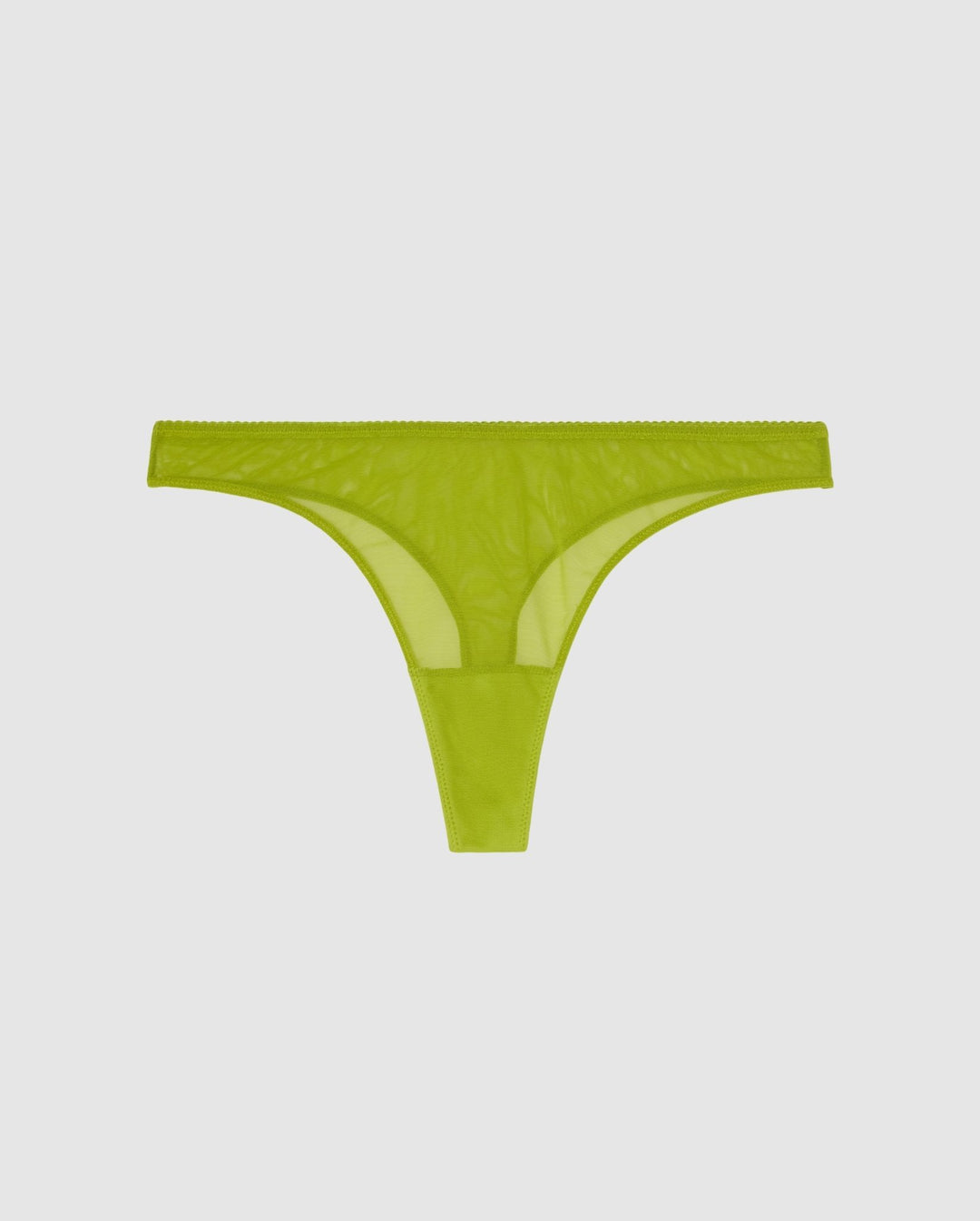 String en coton biologique | vert "Mesh thong - matcha"