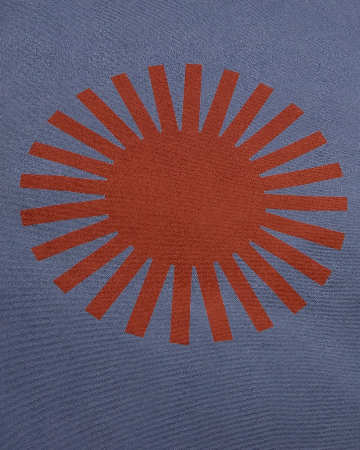 T-shirt imprimé en coton bio | bleu "sol sea t-shirt - blue"