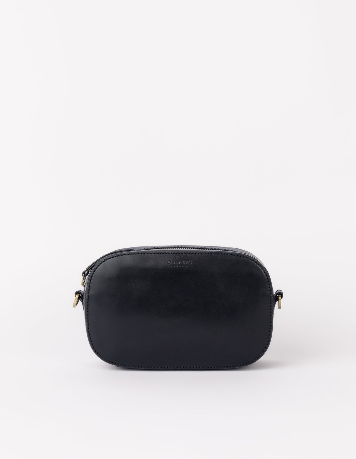 Sac à main en cuir certifié | noir "maya - black classic leather"