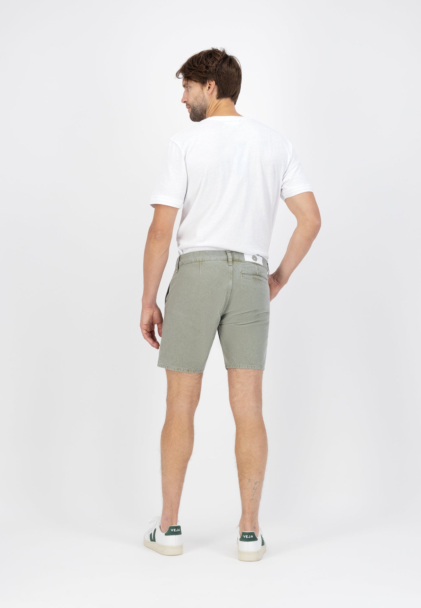 Short vert clair en coton bio et recyclé - Luca Short Moss