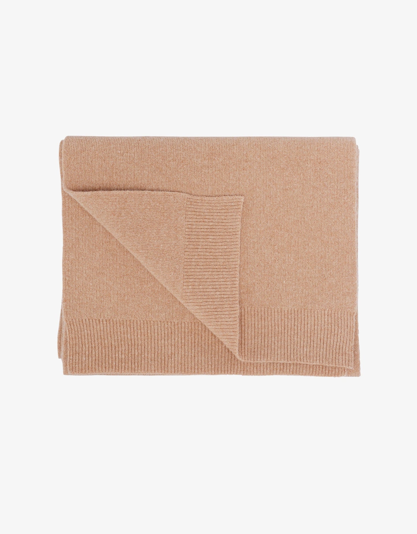 Écharpe en laine mérinos recyclée | Sable "desert khaki"