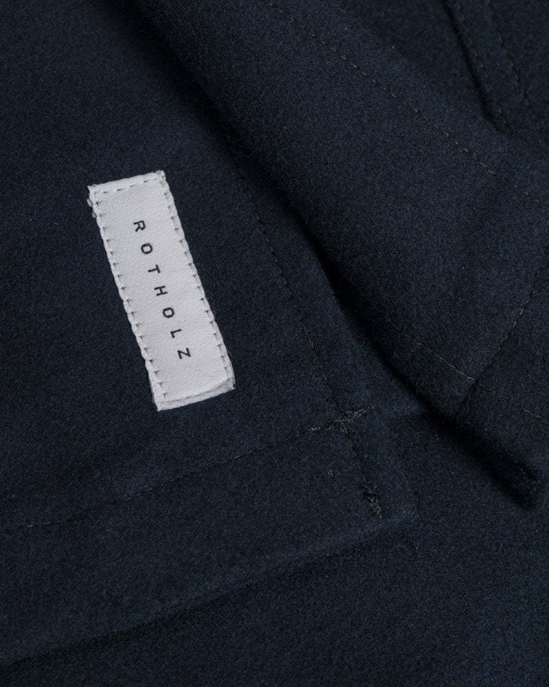 Veste de travail moleskine en coton bio | marine "moleskin overjacket - soft navy"