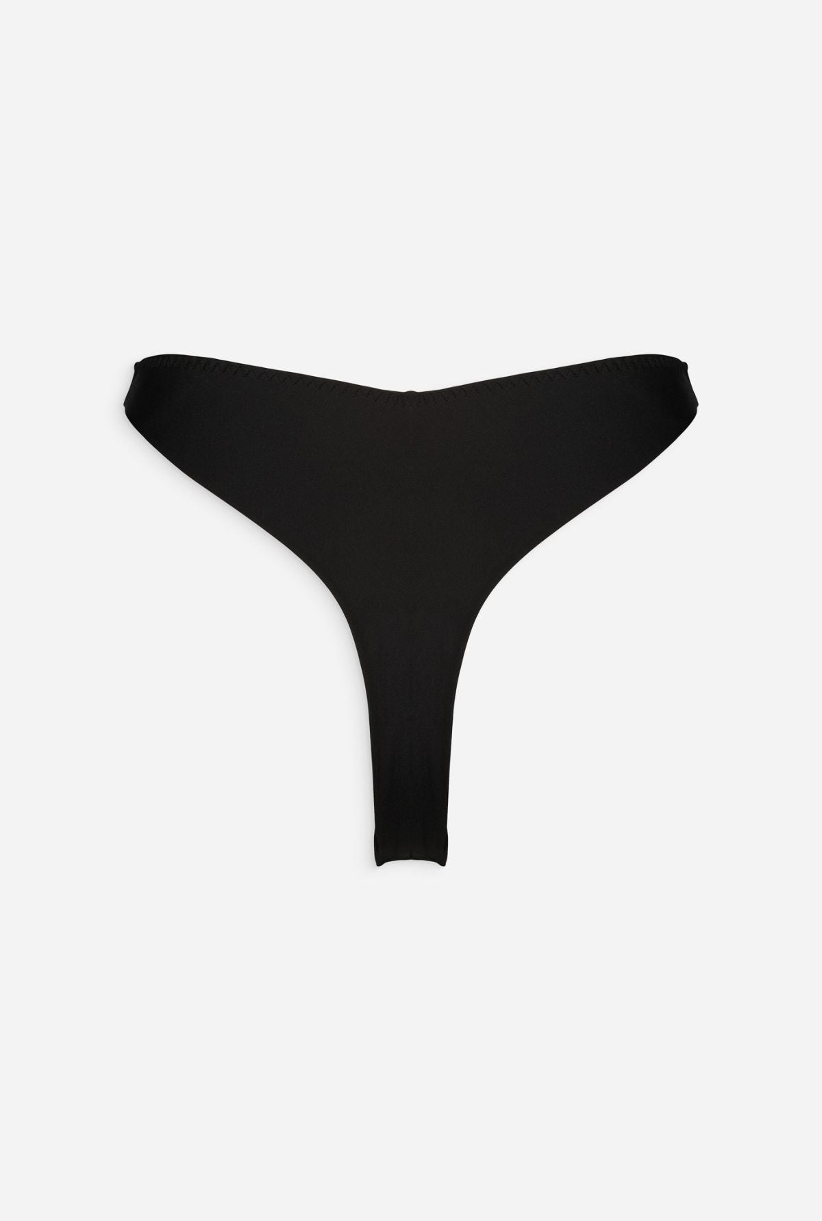 Tanga en recyclé | noir "hortensia jet black"