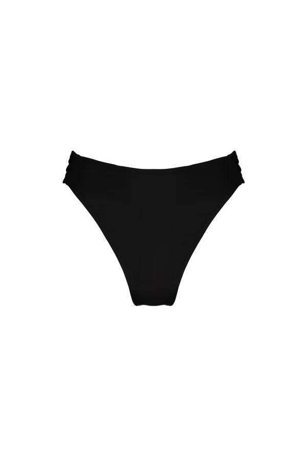 Bas maillot noir taille haute en recyclé - hirola