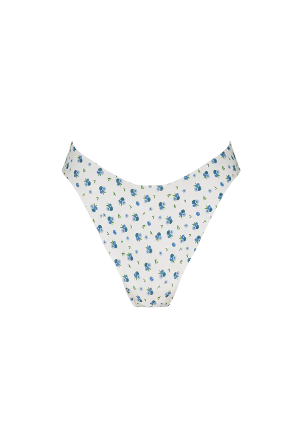 Bas maillot tanga fleuri en recyclé - cocoa